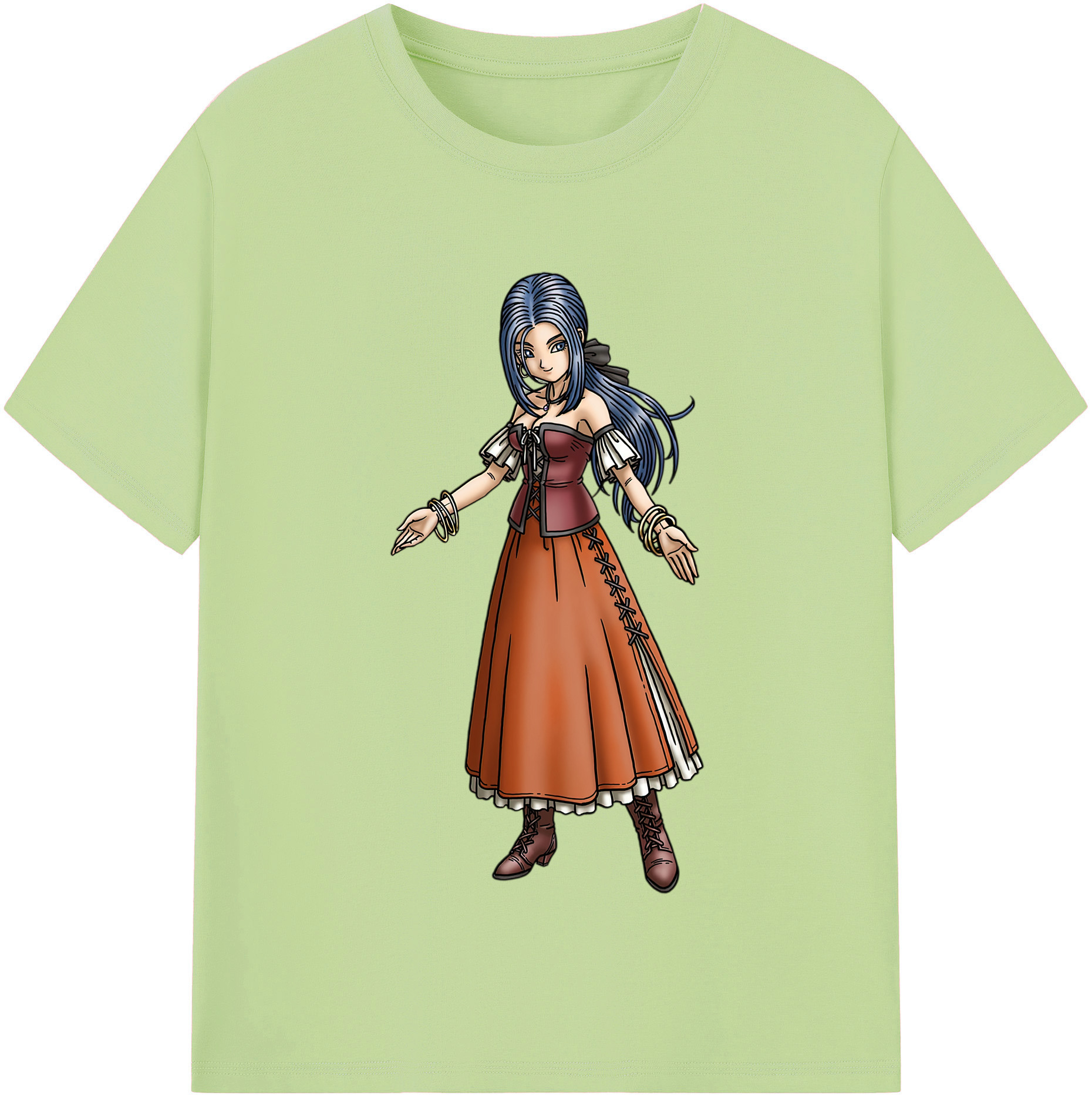 （画像用） ドラゴンクエスト Doragon Kuesuto Dragon Quest 綿100％半袖Tシャツ（フロントプリント）